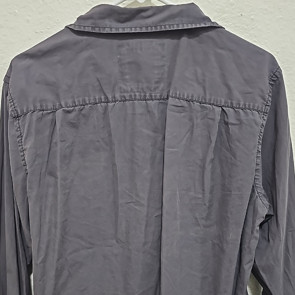 American Eagle Outfitters Gray Casual Button Down Shirt - Picture 3 of 4